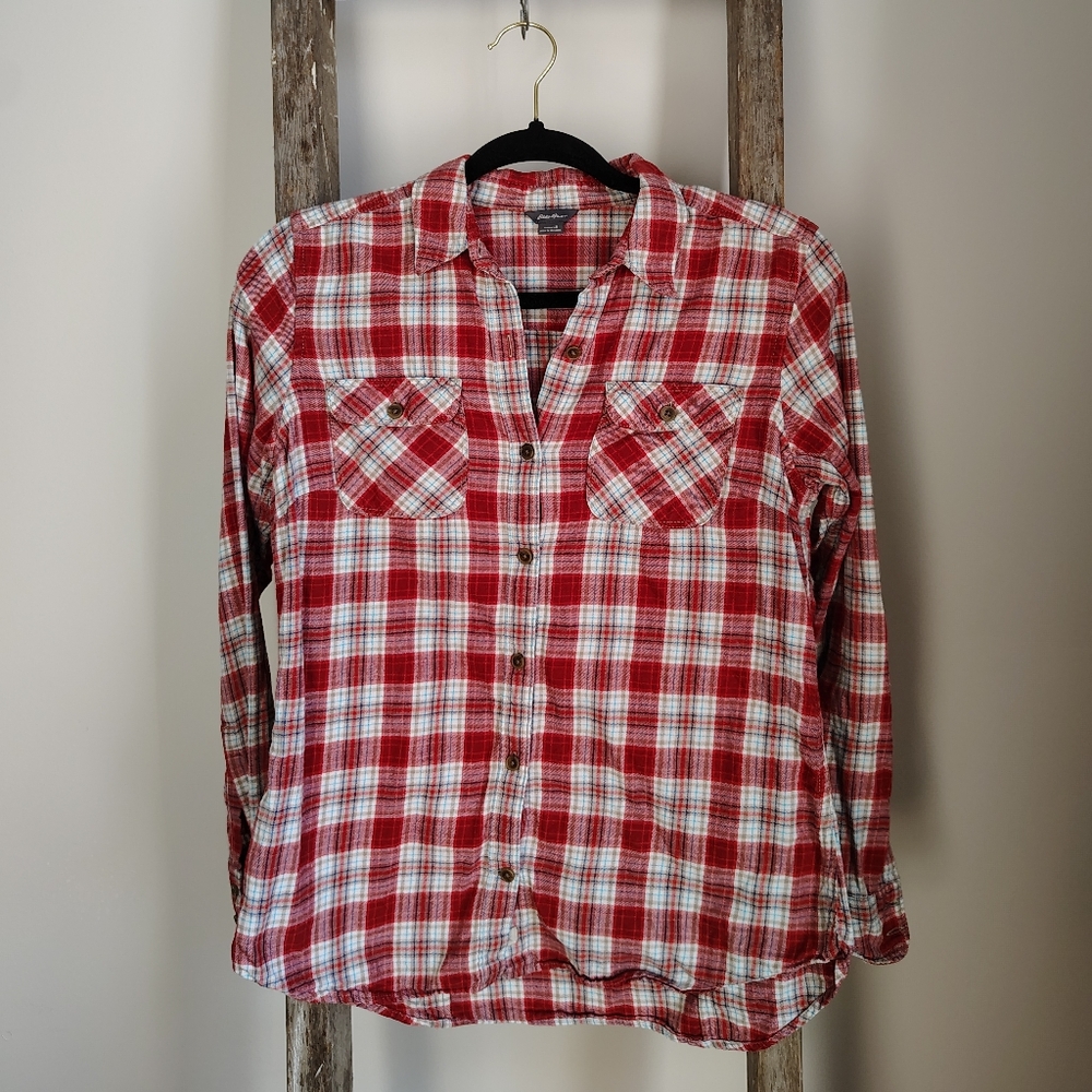 Eddie Bauer plaid flannel